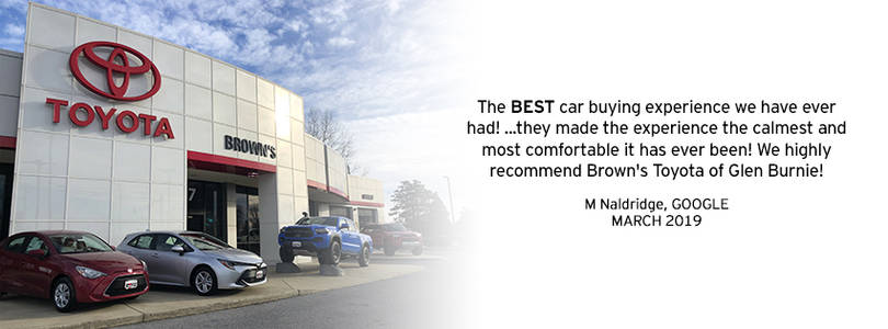 Link to Brown's Toyota of Glen Burnie website